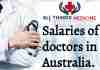 Basic salaries of doctors in Australia