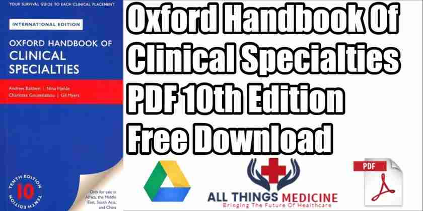 Oxford Handbook Of Clinical Specialties Pdf 10th Edition Free Download