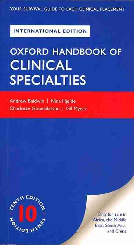 oxford handbook of clinical specialties pdf