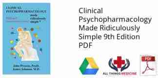 Clinical Psychopharmacology Made Ridiculously Simple 9th Edition PDF