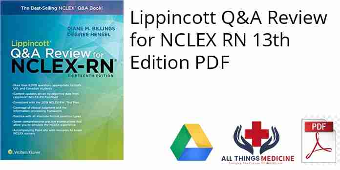 Lippincott Q&A Review for NCLEX RN 13th Edition PDF