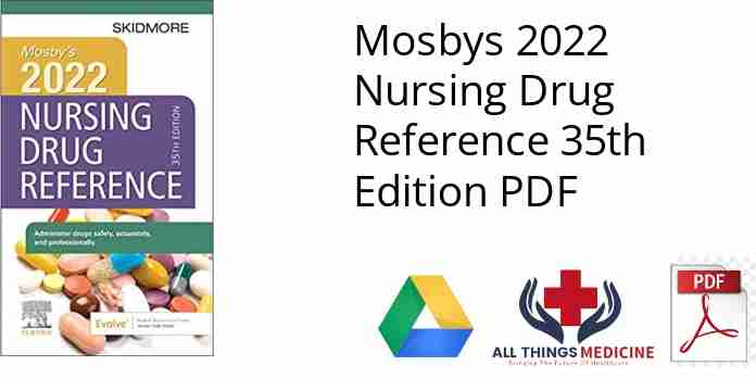 Mosbys 2022 Nursing Drug Reference PDF
