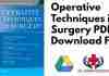 Operative Techniques in Surgery pdf