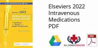 Elseviers 2022 Intravenous Medications PDF