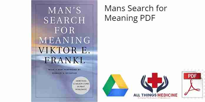 Mans Search for Meaning PDF