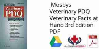 PDF Mosbys Veterinary PDQ Veterinary Facts at Hand 3rd Edition
