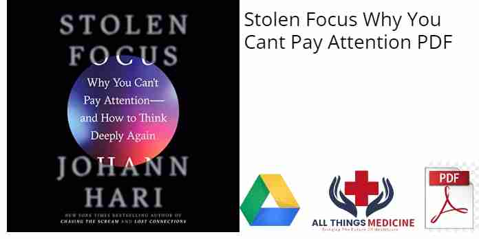 Stolen Focus Why You Cant Pay Attention PDF