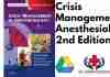 Crisis Management in Anesthesiology 2nd Edition PDF