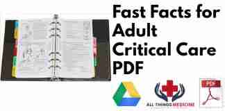 Fast Facts for Adult Critical Care PDF