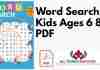 Word Search for Kids Ages 6 8 PDF