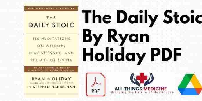 The Daily Stoic By Ryan Holiday PDF