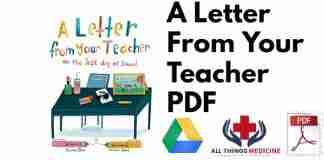 A Letter From Your Teacher PDF