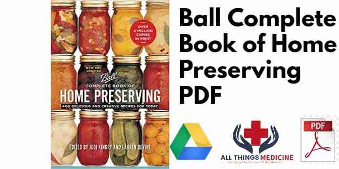Ball Complete Book of Home Preserving PDF