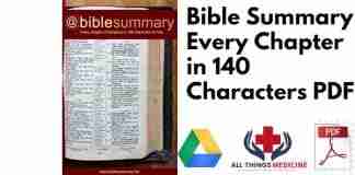 Bible Summary Every Chapter in 140 Characters PDF