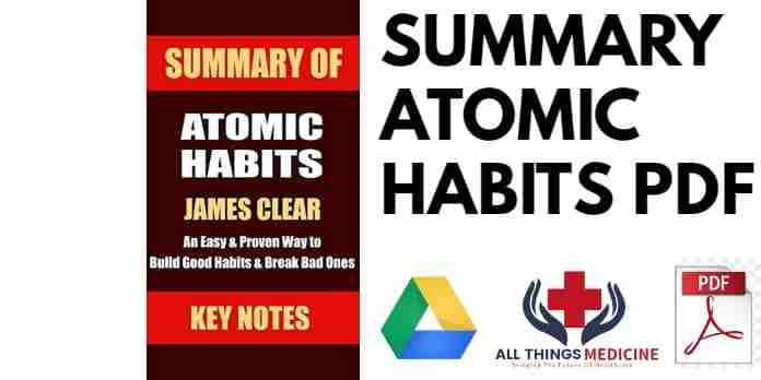 SUMMARY ATOMIC HABITS PDF