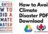 How to Avoid a Climate Disaster PDF