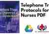 Telephone Triage Protocols for Nurses PDF