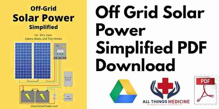 Off Grid Solar Power Simplified PDF