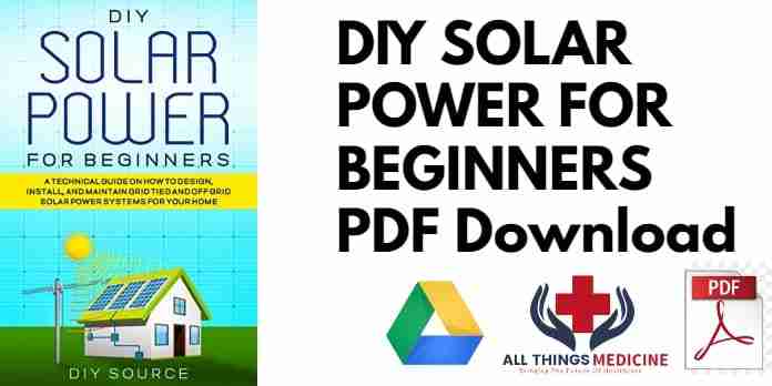 DIY SOLAR POWER FOR BEGINNERS PDF