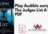 Play Audible sample The Judges List A Novel PDF