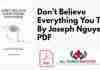 Don't Believe Everything You Think By Joseph Nguyen PDF