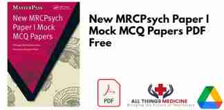 New MRCPsych Paper I Mock MCQ Papers PDF