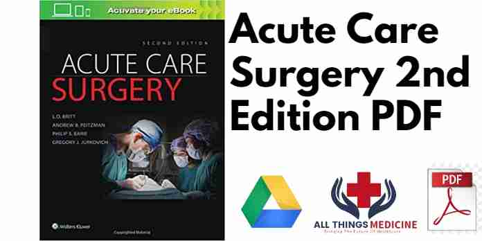 Acute Care Surgery 2nd Edition PDF