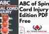 ABC of Spinal Cord Injury 4th Edition PDF