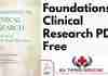 Foundations of Clinical Research 4th Edition PDF