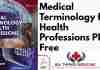 Medical Terminology for Health Professions PDF