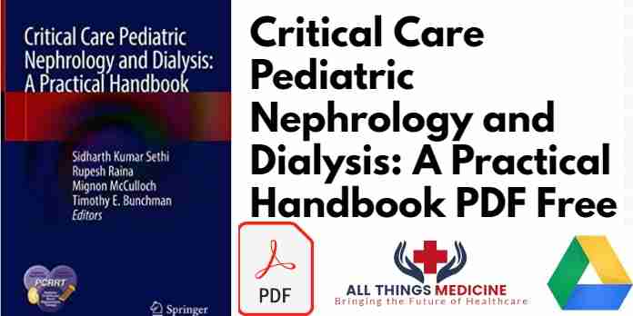 Critical Care Pediatric Nephrology and Dialysis PDF