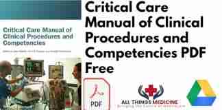 Critical Care Manual of Clinical Procedures and Competencies PDF