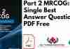 Part 2 MRCOG: Single Best Answer Questions PDF