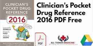 Clinician Pocket Drug Reference 2016 PDF