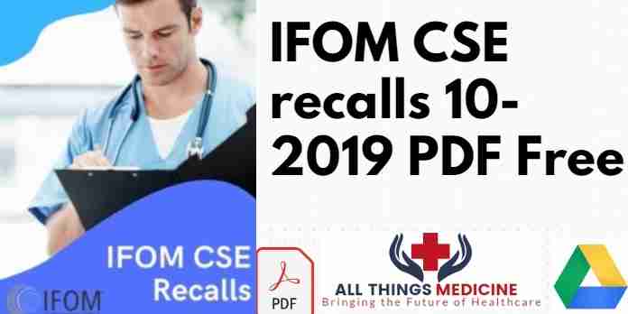 IFOM CSE recalls 10-2019 PDF