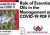 Role of Essential Oils in the Management of COVID-19 PDF