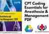 CPT Coding Essentials for Anesthesia & Pain Management 2019 PDF