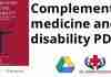 Complementary medicine and disability PDF