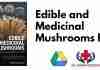 Edible and Medicinal Mushrooms PDF
