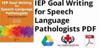 IEP Goal Writing for Speech Language Pathologists PDF