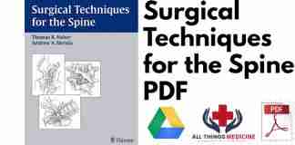 Surgical Techniques for the Spine PDF