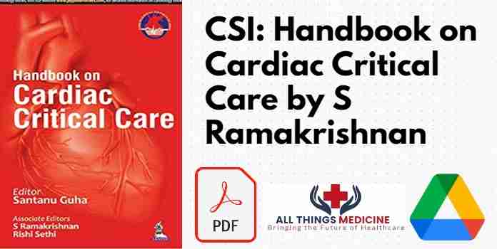 CSI: Handbook on Cardiac Critical Care by S Ramakrishnan PDF