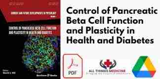 Control of Pancreatic Beta Cell Function and Plasticity in Health and Diabetes PDF
