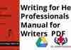 Writing for Health Professionals A Manual for Writers PDF