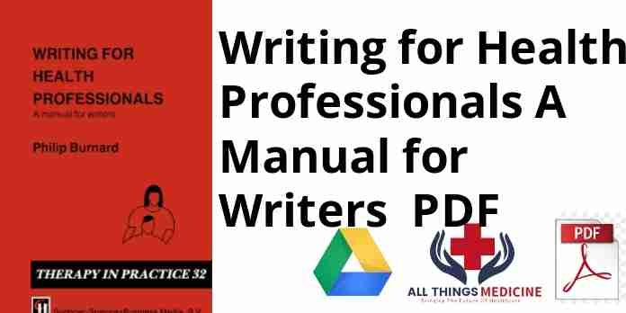 Writing for Health Professionals A Manual for Writers PDF