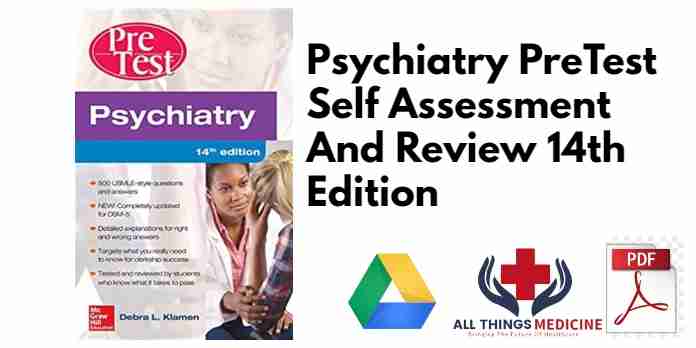 Psychiatry PreTest Self Assessment And Review 14th Edition