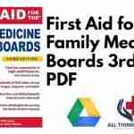 First Aid for the Family Medicine Boards 3rd Edition PDF