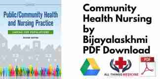 Community Health Nursing by Bijayalaskhmi PDF