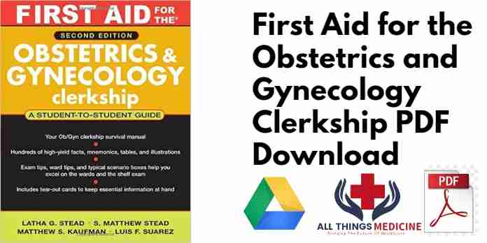First Aid for the Obstetrics and Gynecology Clerkship PDF