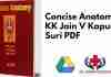Concise Anatomy by KK Jain V Kapur RK Suri PDF